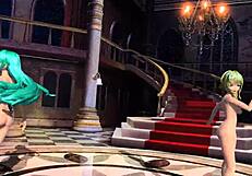 Hatsune Miku Gumi Nude Mod Exposes Big Tits Ass Pussy Goddess Bodies