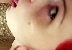 Redhead Karla Rose Worships Asshole and Licks Balls in Intense POV Rimjob Session