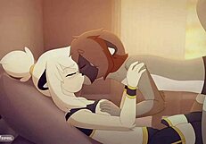 Ace ravages Eipril in wild furry creampie!