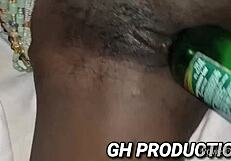 Club Bottle Rams Yaa Yaa's Tight PUSSY and ASS in Wild Night