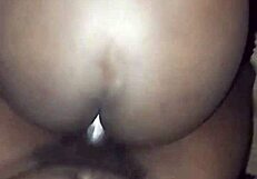 hot kenyan lady's creamy wet pussy grips my dick tight during dirty spanking session