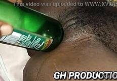 Club Bottle Rams Yaa Yaa's Tight PUSSY and ASS in Wild Night