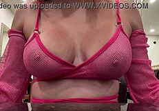 artemisia love hot milf bounces juicy natural big tits nipples at nightclub slow motion