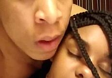 amateur ebony slut takes rough nasty bbc pounding hotel cumshot facial