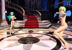 Hatsune Miku Gumi Nude Mod Exposes Big Tits Ass Pussy Goddess Bodies