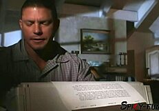 brunette vixen teases two cocks under open skies