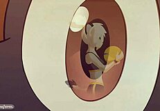 Ace ravages Eipril in wild furry creampie!