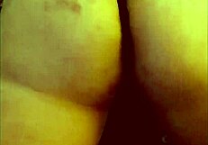 close up homemade doggystyle with curvy fat ass bent over pussy pounding