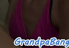 Petite Teen 18+ Boldly Sucks and Rims Old Man Hard