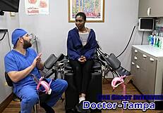 Daisy Mynx faces her first gyno exam with Dr Tampa