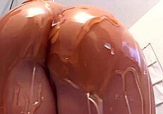 Katja Kassin deepthroats cock then stuffs toys and dick up her huge ass