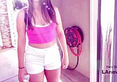 as a stunning brunette beauty i audition for modeling spot