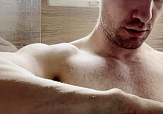 trimming my sweaty hairy armpits after gym for photoshoot