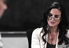 teen cheerleader, fuck teacher's stepson for better grades?