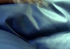 guy gets home from work and dives into fun with the woman waiting