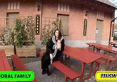 felicia vinas hungarian ass gobbles cock cum in budapest