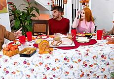 hey nate, join arietta adams and cherry fae for nasty thanksgiving threesome blowbang