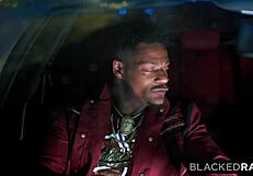 out of town teen picked up by two black guys for bbc cowgirl and facial pounding