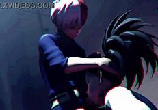 brainwashed slut mha cartoon garage fuck frenzy!!
