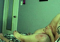 Curious wife Alicia bends over for first big ass anal try