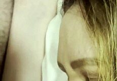 dj brisa gags on cock lying down in brazilian amateur blow