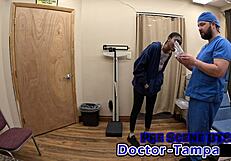Daisy Mynx faces her first gyno exam with Dr Tampa
