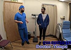 Daisy Mynx faces her first gyno exam with Dr Tampa