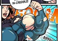 whoa check out this female bodybuilder muscle growth in comics!