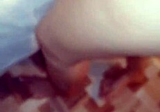 colombian bride babe stuffs fat dildo in big ass tits while lover explodes her young pussy