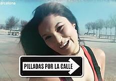 Nora pounds young stud at bus stop