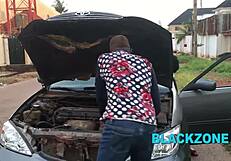 Big Ass Ebony Babe Damages Car And Pays With Oiled Tits And Bedroom Fuck!