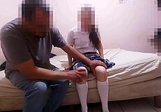 ayy my little pussy hurts... innocent mexican student gets creampied by neighbor daddy