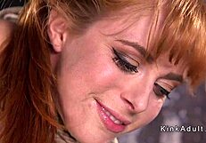 Huge Natural Tits Sub Hogtied and Pussy Toyed Brutally!