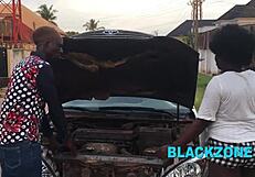 Big Ass Ebony Babe Damages Car And Pays With Oiled Tits And Bedroom Fuck!