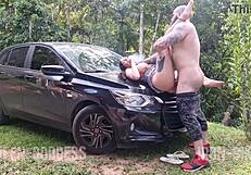 smoking then outdoor chill and quick release