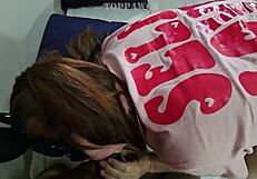 i draw all over this fat granny's huge ass cheeks teasing her curves