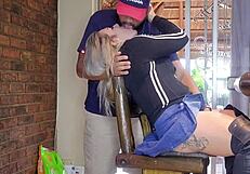 Hot blondes always cheat squirting shaved pussy gym closeup?