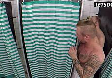 angel wicky you sucking stepbro's cock in shower threeway?