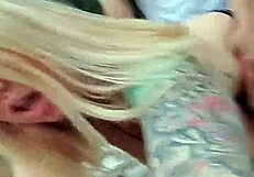 Public outdoor doggy fuck shocks with facial cum