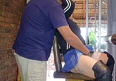 Hot blondes always cheat squirting shaved pussy gym closeup?