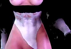 trans ana's huge girl cock throbs as 2b walks sucking toy compilation feels amazing