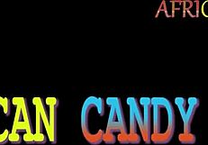 African candy soaps up in bathroom riding dildo to squirting orgasm bliss