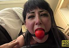 this dominated milf gets whipped hard by pascal white in stockings