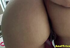 closeup teen bikini anal fingering bent over doggystyle