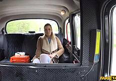 Blonde Nurse Fucked Bent Over Doggystyle in Sexy Lingerie Hospital Cab