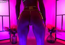 HannahJames710 UV BACKLIGHT LINGERIE TRY-ON Thong Panties Bra Tease