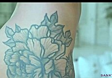 Sanktor's Shaved-Head Lesbian Fingers Herself in Tropical Villa