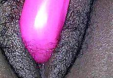 Miss Chocolate's squirting ass tease