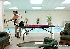 horny teen cassie fire gets fucked in every hole during private session