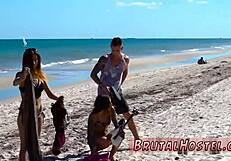 imagine cherry torn binding this eager teen tourist for her first wild domination ride